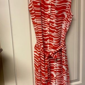 This Cabi red/ white dress is beautiful.